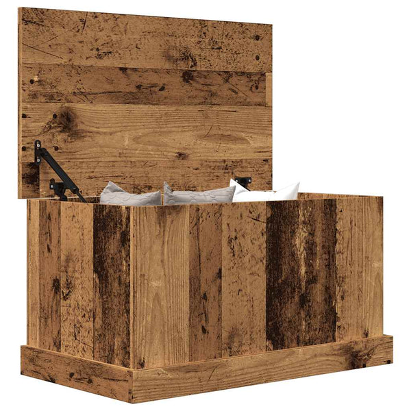 Aufbewahrungstruhe Altholz-Optik 70x40x38 cm