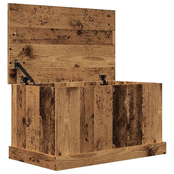 Aufbewahrungstruhe Altholz-Optik 70x40x38 cm