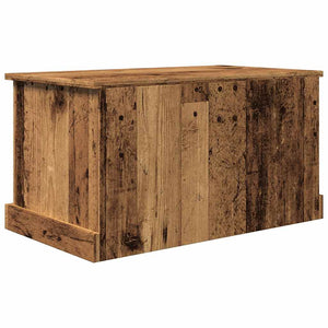 Aufbewahrungstruhe Altholz-Optik 70x40x38 cm