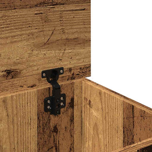 Aufbewahrungstruhe Altholz-Optik 70x40x38 cm