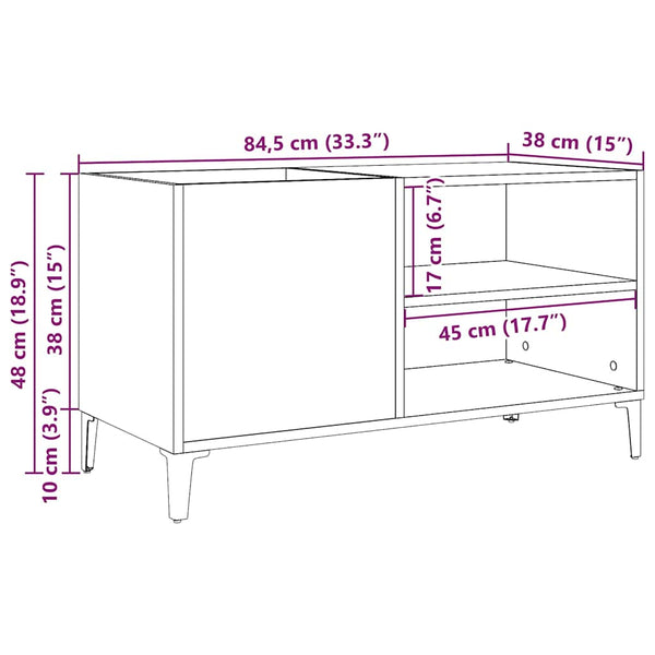 Plattenschrank im Altholz-Design