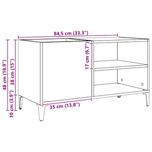 Plattenschrank Artisan Eiche 84,5 cm