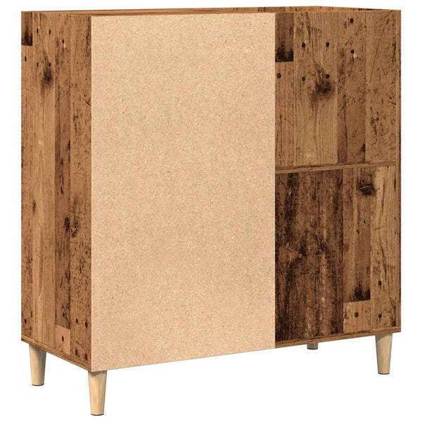 Plattenschrank Altholz-Optik
