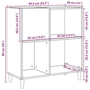 Plattenschrank Altholz-Optik