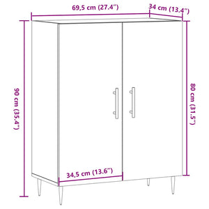 Sideboard Altholz-Optik 90 cm