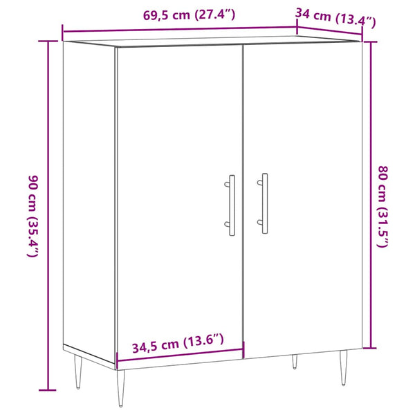 Sideboard Altholz-Optik 90 cm