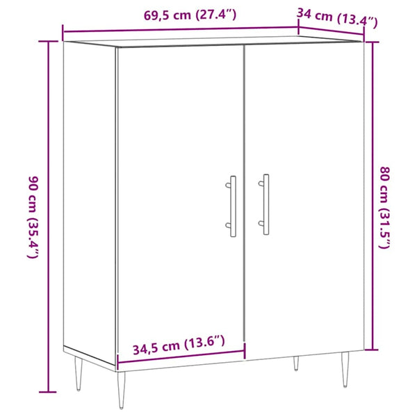 Sideboard Artisan Eiche 69,5x34x90 cm
