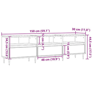 TV-Schrank Altholz-Optik 150 cm