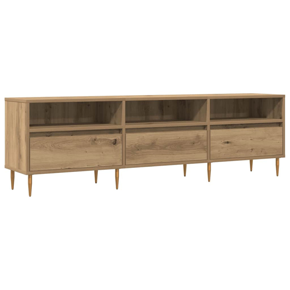 vidaXL Meuble TV chêne artisan 150x30x44,5 cm bois d'ingénierie
