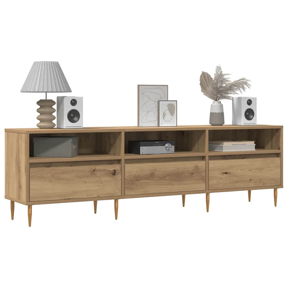 vidaXL Meuble TV chêne artisan 150x30x44,5 cm bois d'ingénierie