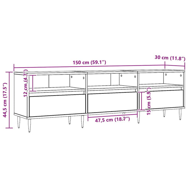 TV Schrank Artisan Eiche 150 cm
