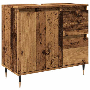 Badschrank Altholz-Optik, 65 cm