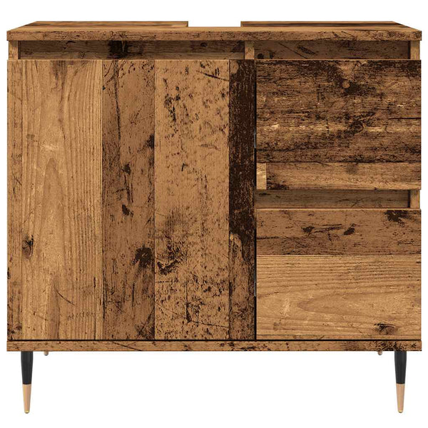 Badschrank Altholz-Optik, 65 cm