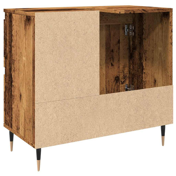 Badschrank Altholz-Optik, 65 cm