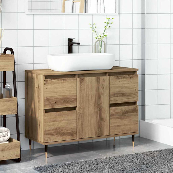 Badschrank Artisan Eiche 80x60 cm