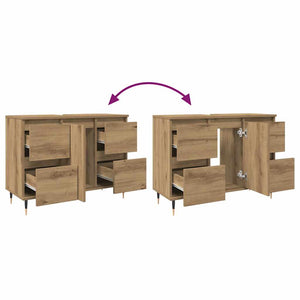 Badschrank Artisan Eiche 80x60 cm