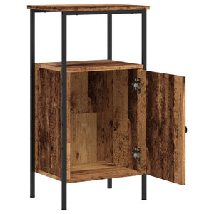 Nachttisch Altholz-Optik 41x31x80 cm