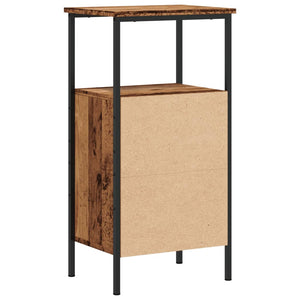Nachttisch Altholz-Optik 41x31x80 cm