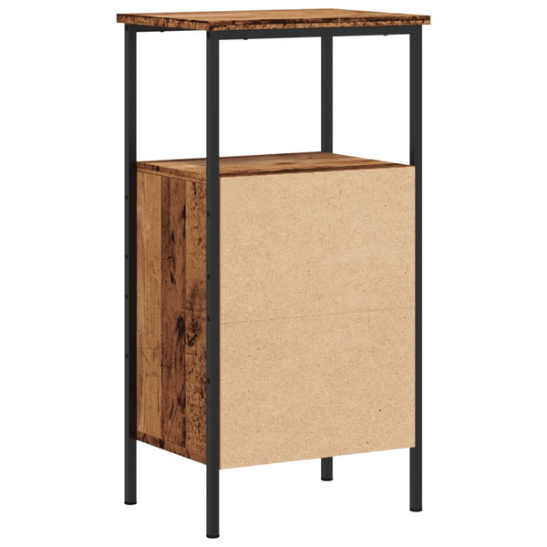Nachttisch Altholz-Optik 41x31x80 cm