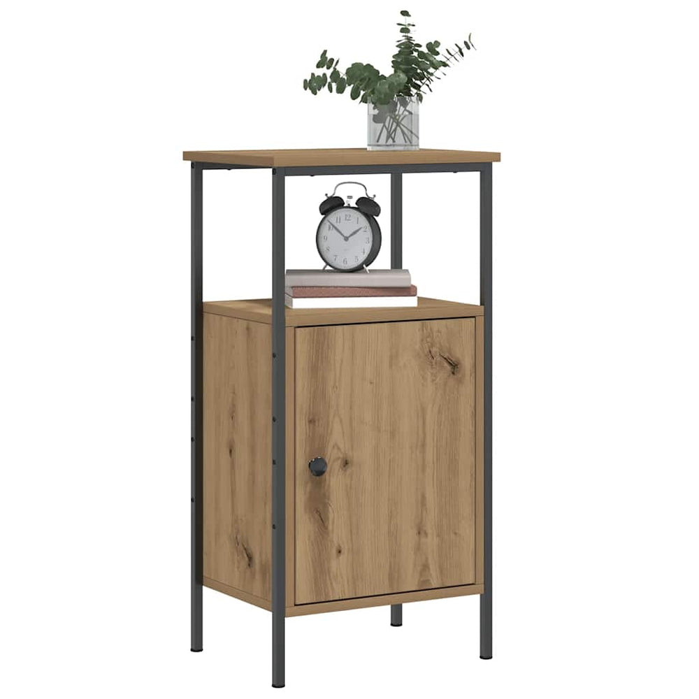 Nachttische 2er Set Eiche 41x31x80 cm