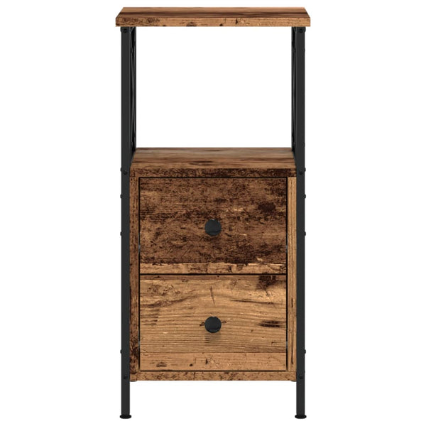 Nachttisch Altholz-Optik 34x35,5x70 cm