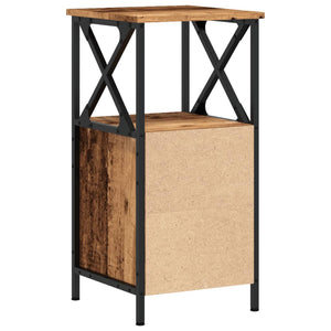 Nachttisch Altholz-Optik 34x35,5x70 cm