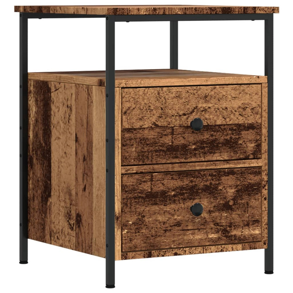 Nachttisch Altholz-Optik 44x45x60 cm