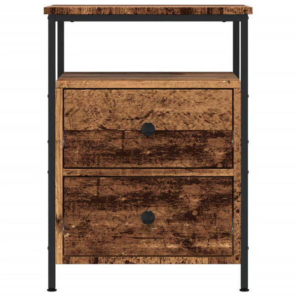 Nachttisch Altholz-Optik 44x45x60 cm