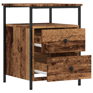 Nachttisch Altholz-Optik 44x45x60 cm
