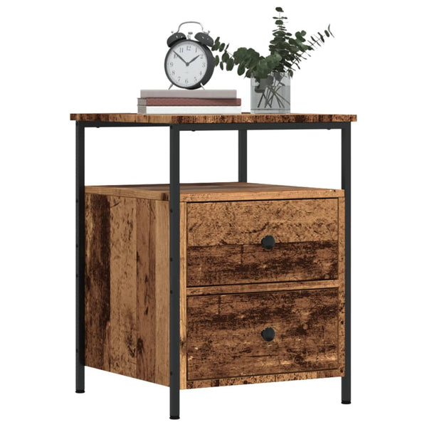 Nachttisch Altholz-Optik 44x45x60 cm