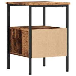 Nachttisch Altholz-Optik 34x36x50 cm