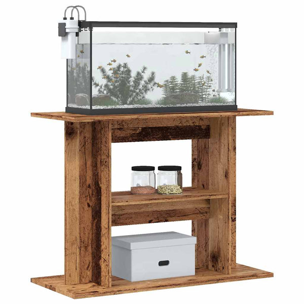 Aquariumständer Altholz 80x35x60 cm