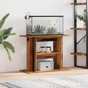 Aquariumständer Altholz 80x35x60 cm