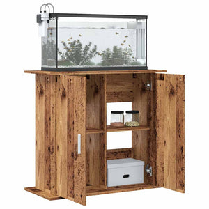 Aquariumständer im Altholz-Design
