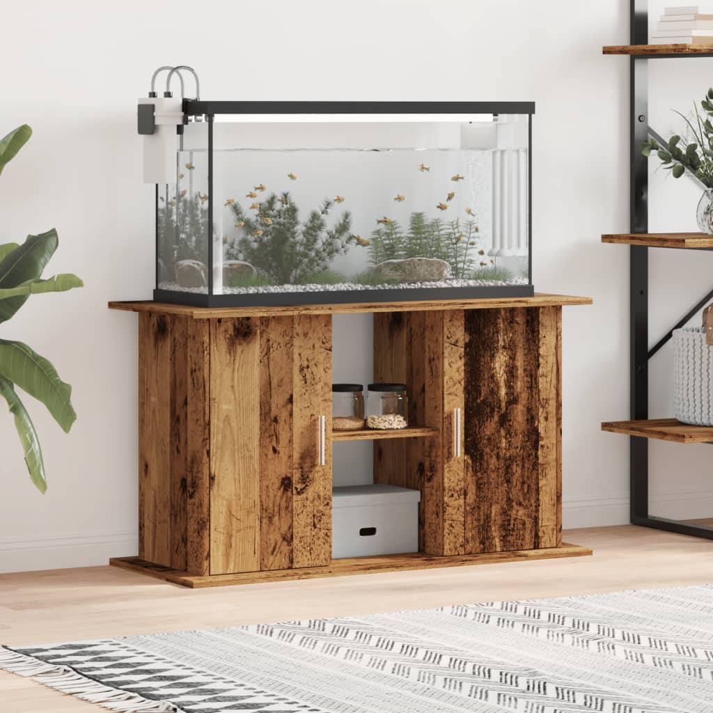Aquariumständer im Altholz-Look
