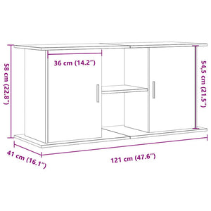 Aquariumständer Altholz-Optik 121 cm