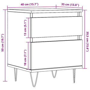 Meuble de support pour aquarium vidaXL chêne Artisan 121 x 41 x 58 cm bois d'ingénierie