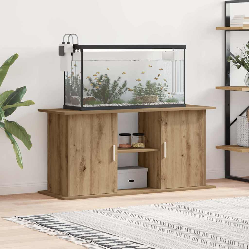 Meuble de support pour aquarium vidaXL chêne Artisan 121 x 41 x 58 cm bois d'ingénierie