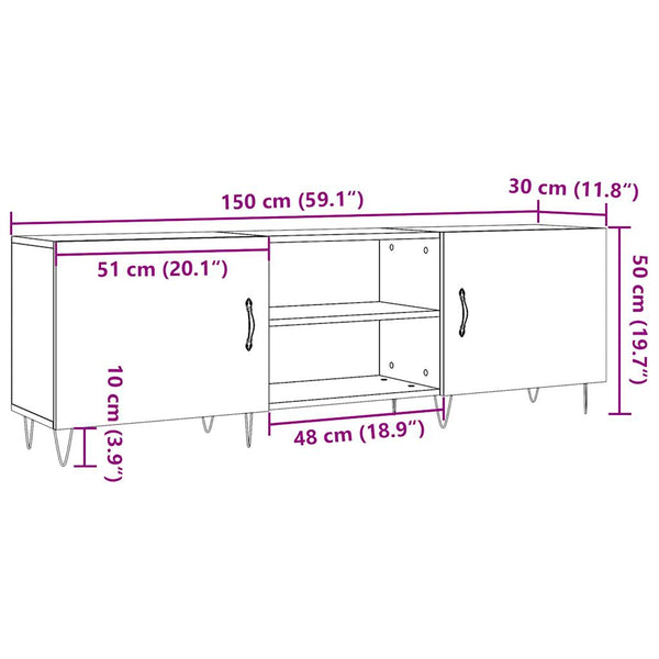 TV-Schrank Altholz-Optik 150 cm