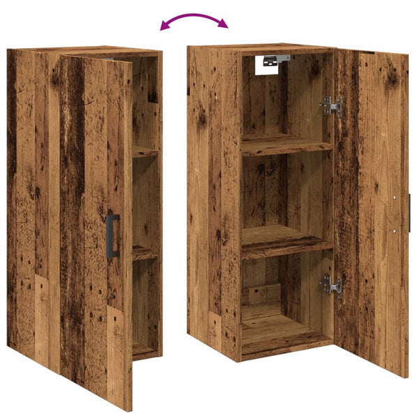Wandschrank Altholz-Optik 90 cm