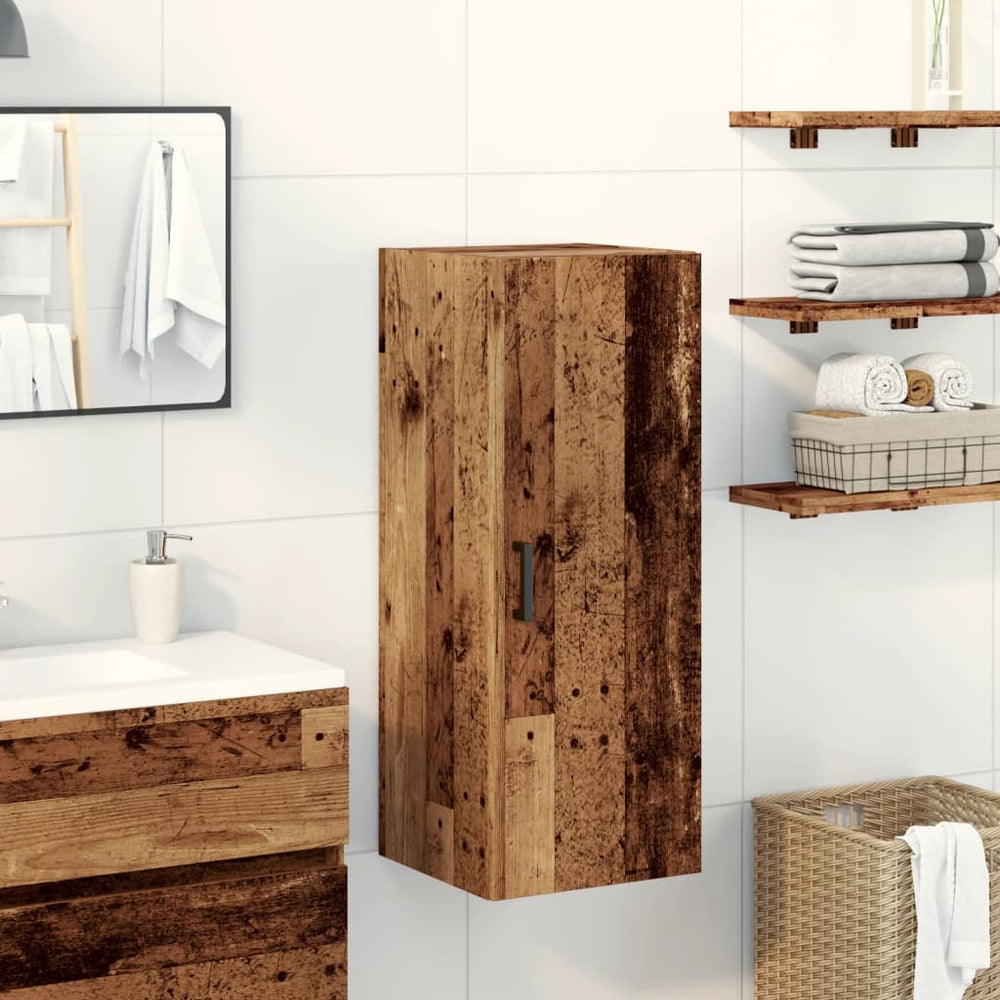 Wandschrank Altholz-Optik 90 cm