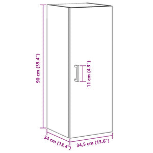 Wandschrank Artisan Eiche 34,5x34x90 cm