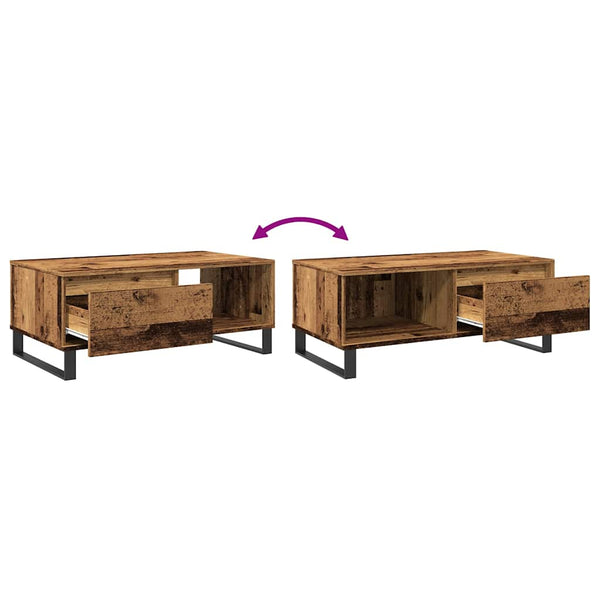 Couchtisch Altholz-Optik 90x50 cm