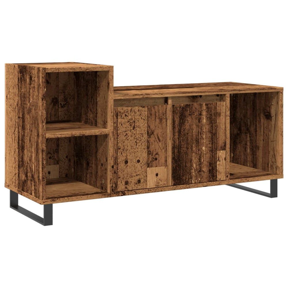 vidaXL Meuble TV en Bois Reconstitué Aspect Bois de Récupération 100x35x55 cm