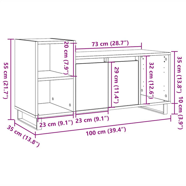 TV-Schrank Altholz-Optik, 100 cm