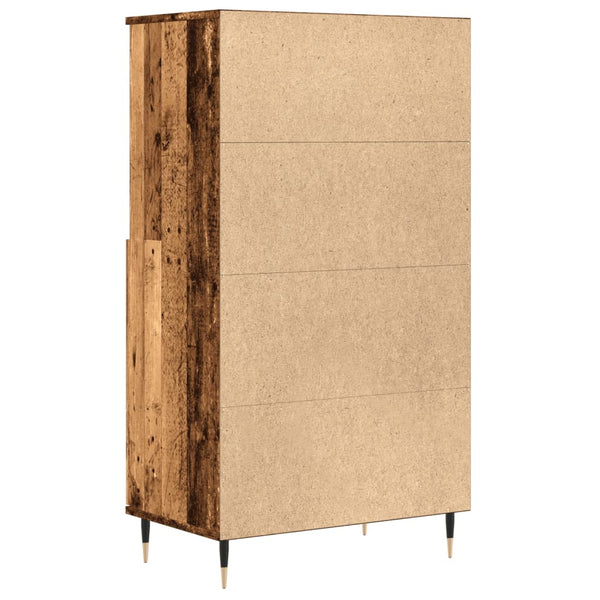 Highboard Altholz-Optik 60x36x110 cm
