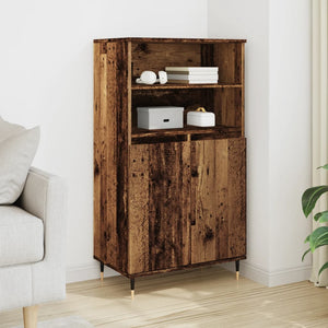 Highboard Altholz-Optik 60x36x110 cm