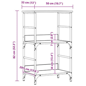 Bücherschrank Artisan-Eiche 50x82 cm