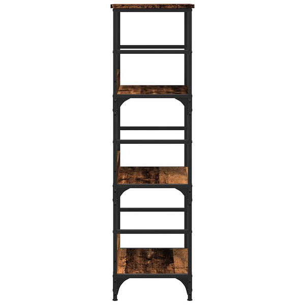 Bücherregal Altholz-Optik, 117,5 cm hoch