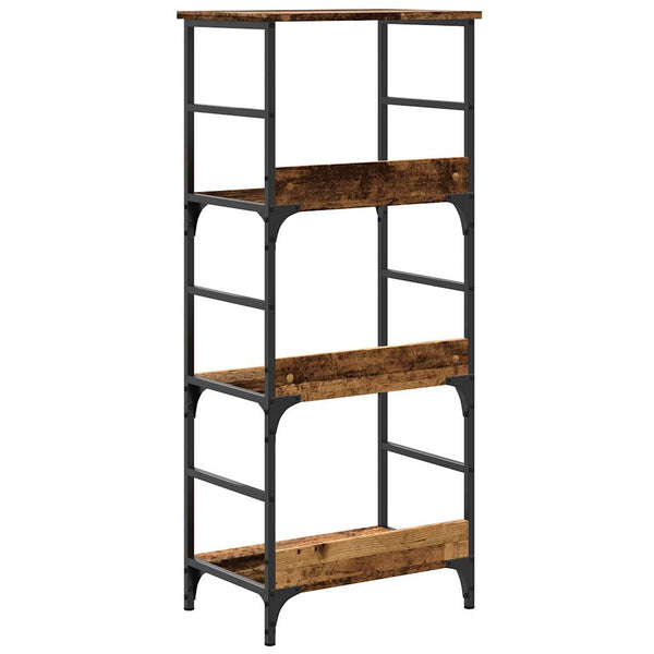 Bücherregal Altholz-Optik, 117,5 cm hoch